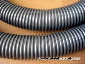 A length of anti-static tubular hose pipe.